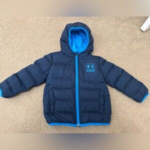 Under Armour Boys 2T Navy Blue Puffer Jacket